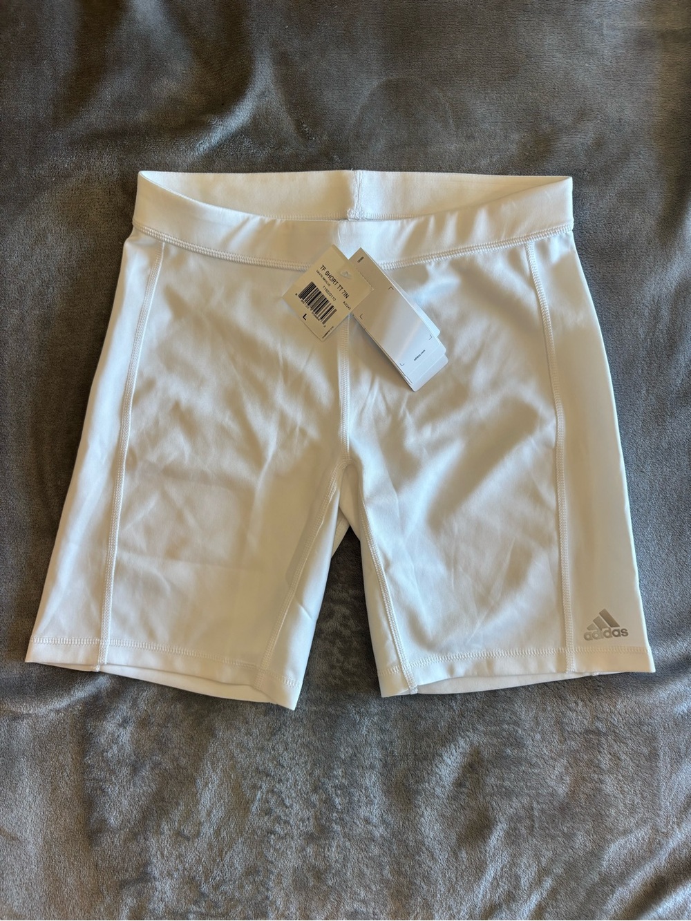 NWT Adidas TechFit Track & Field Volleyball Spandex 7” Shorts Large - Picture 4 of 5